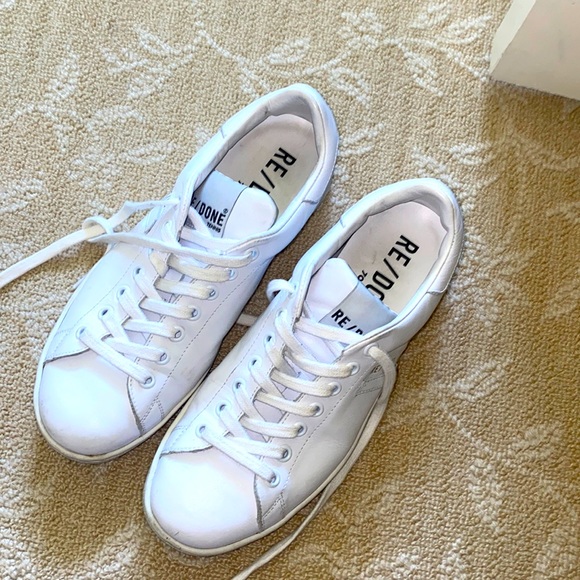 Re/Done Shoes - Re/done white sneakers 70s tennis barely worn size 37
